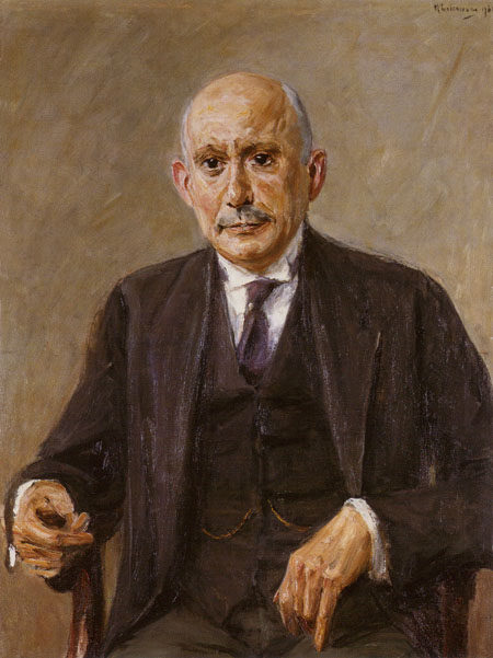 portrait of Felix Benjamin od Max Liebermann