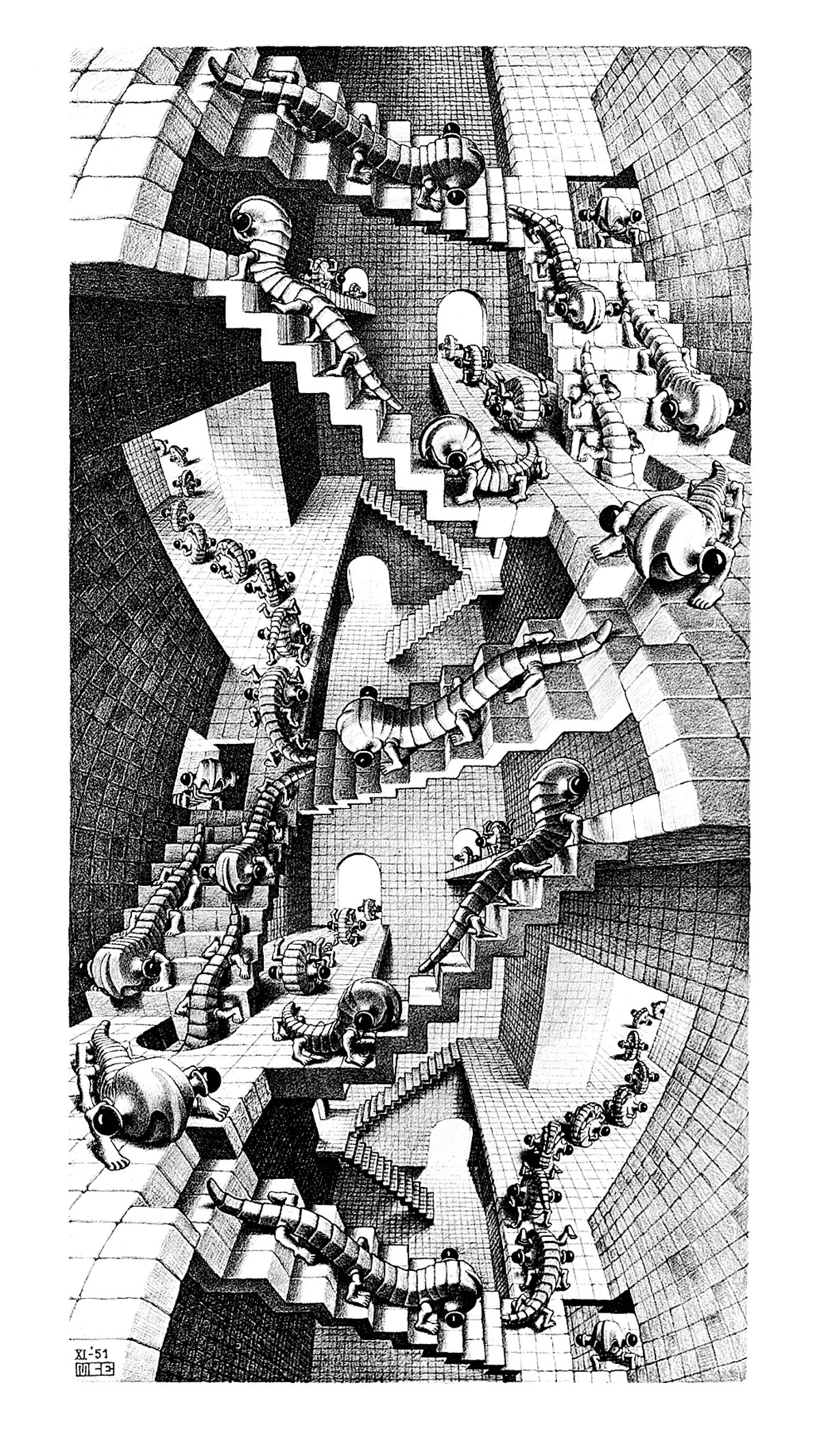 Obraz: M.c. Escher - Treppenhaus  - (ESE-28)