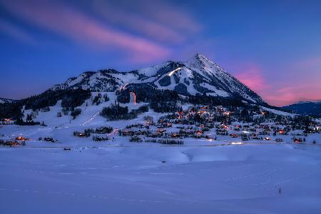 Ski Resort at Blue Hour