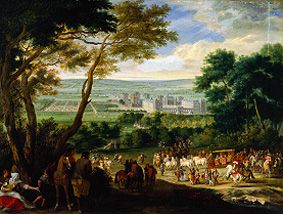 The Arrival Ludwigs XIV. in Vincennes od Meister (Französischer)