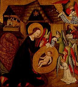 Birth Christi. Altar wing od Meister von Großraigern Rajhrad