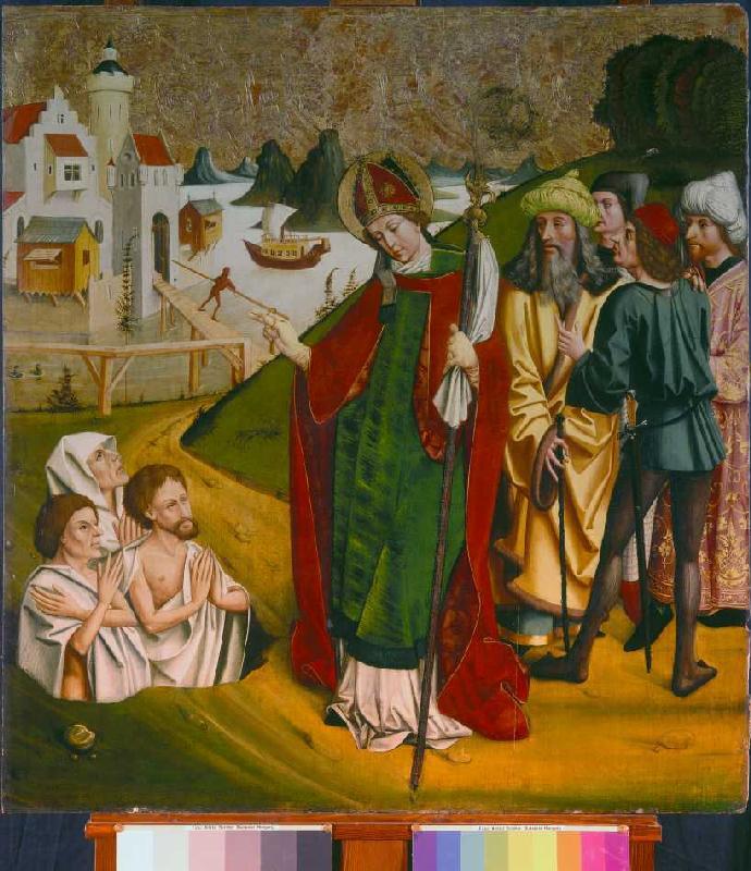 St. Nicholas resurrects three dead bodies od Meister von Okolicsnó (Ungarn)