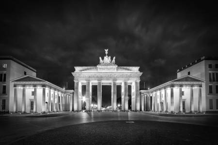 BERLÍN Braniborská brána | Monochromatický  