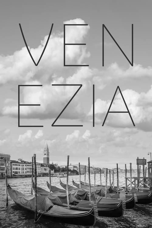 Benátský Velký kanál a věž svatého Marka | Text a panorama od Melanie Viola