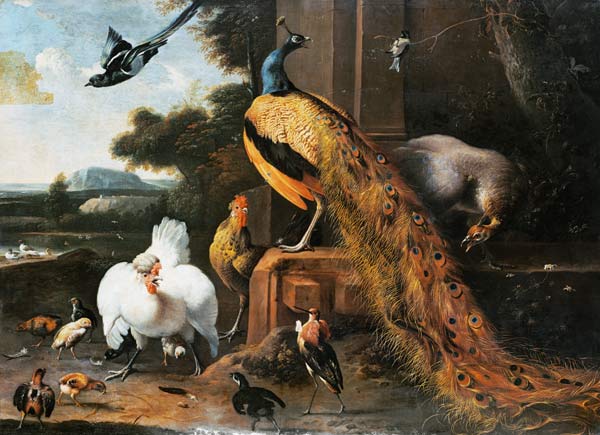 Revolt in the Poultry Coup od Melchior de Hondecoeter