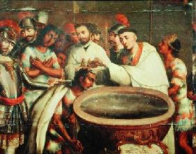 First Baptism of the Indians by the Dominicans