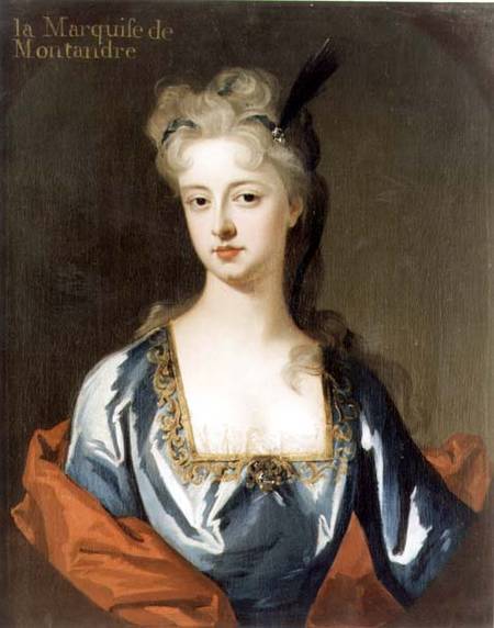 Portrait of Mary Anne Spanheim (1682-1772), wife of Francois de la Rochefoucauld, Marquis de Montand od Michael Dahl