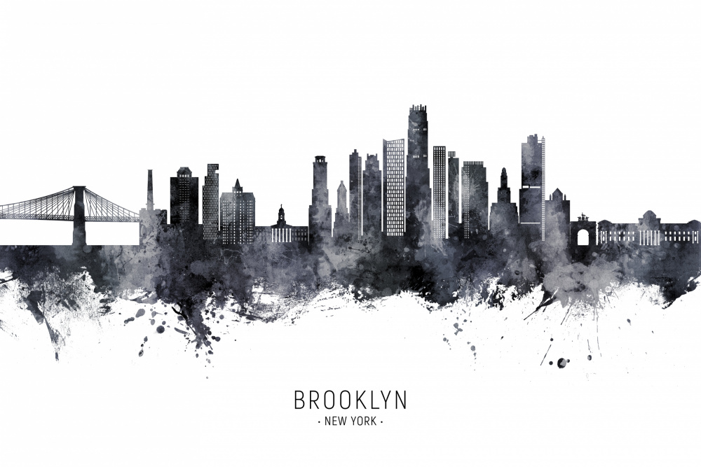 Brooklyn New York Skyline od Michael Tompsett