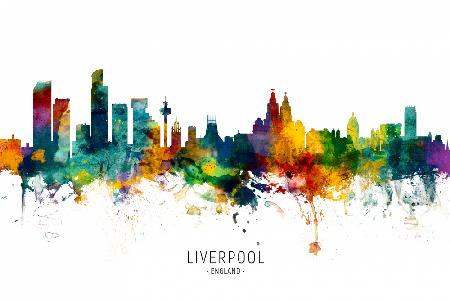 Liverpool England Skyline