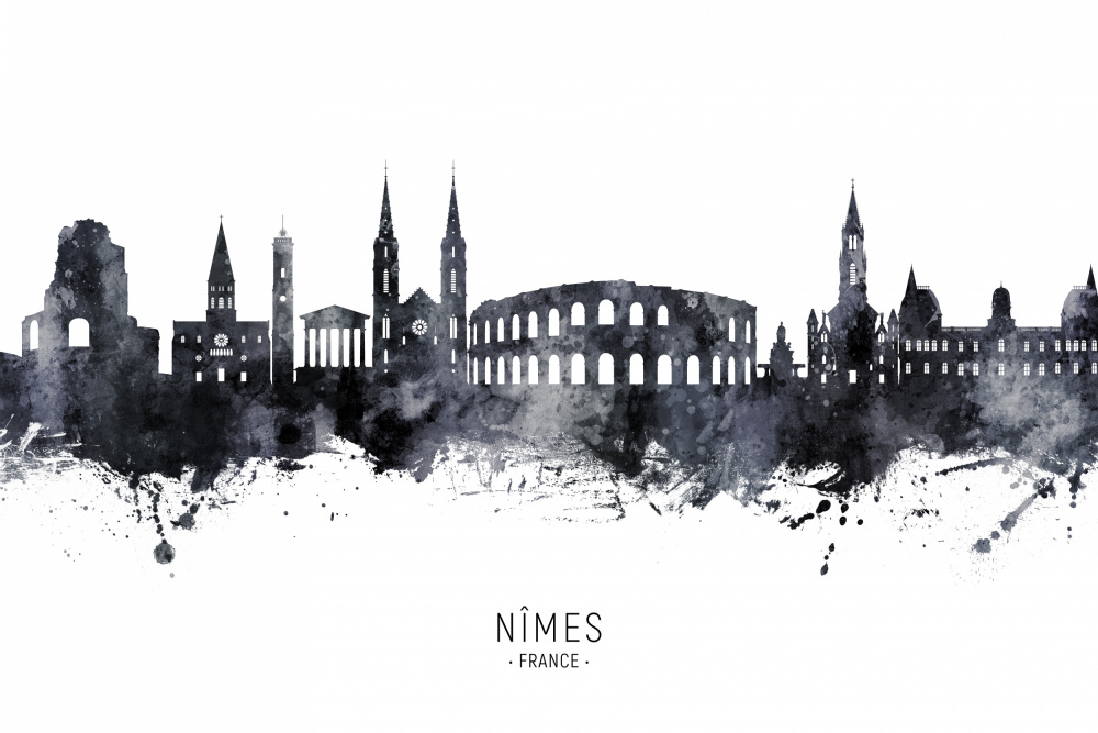 Nîmes France Skyline od Michael Tompsett