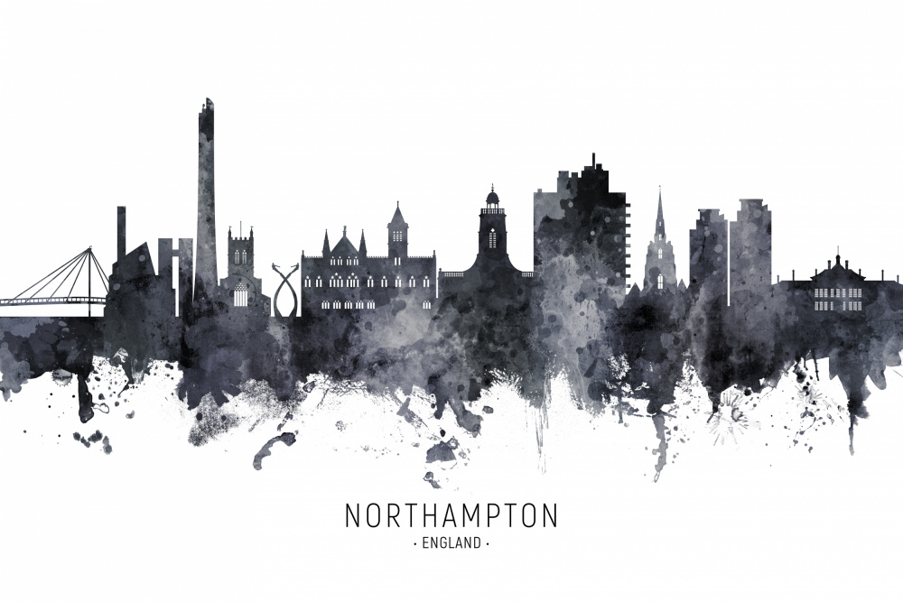 Northampton England Skyline od Michael Tompsett