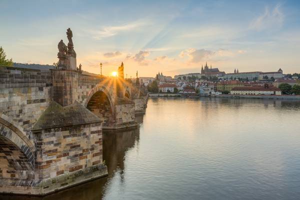 Sonnenuntergang in Prag od Michael Valjak