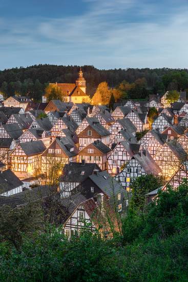 Freudenberg im Siegerland am Abend