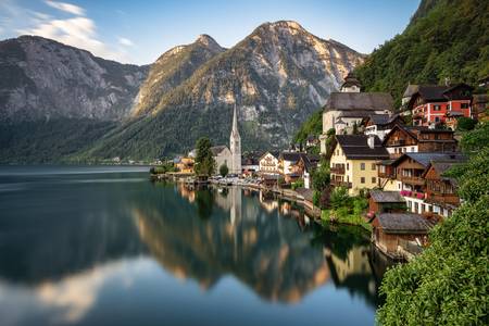 Hallstatt im Salzkammergut in Österreich