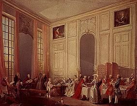 In an English tea drawing-room od Michel Barthélemy Ollivier