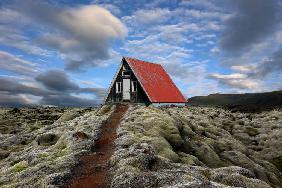 The red path to the red roof