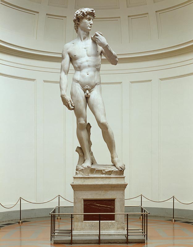 David - Michelangelo (Buonarroti) jako tisk anebo olejomalba
