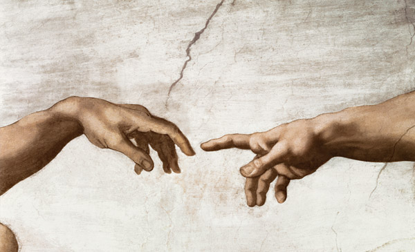 The Creation of Adam, Creation of Man (d - Michelangelo (Buonarroti) jako  tisk anebo olejomalba