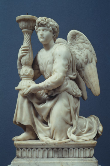 Angel Holding a Candelabra od Michelangelo (Buonarroti)