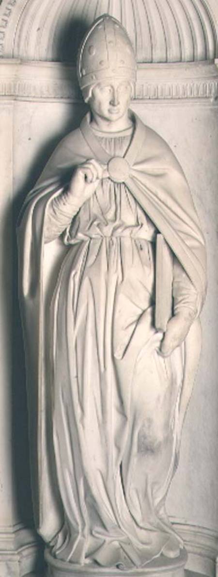 St. Pius, from the Piccolomini altar od Michelangelo (Buonarroti)