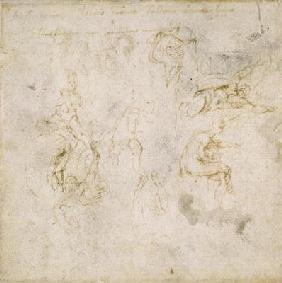 Study of Figures, c.1511 (pen & ink on paper)