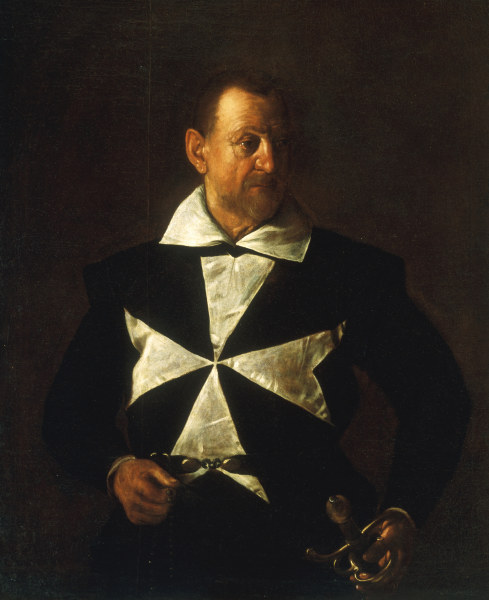 Caravaggio, Portrait of Knight of Malta od Michelangelo Caravaggio