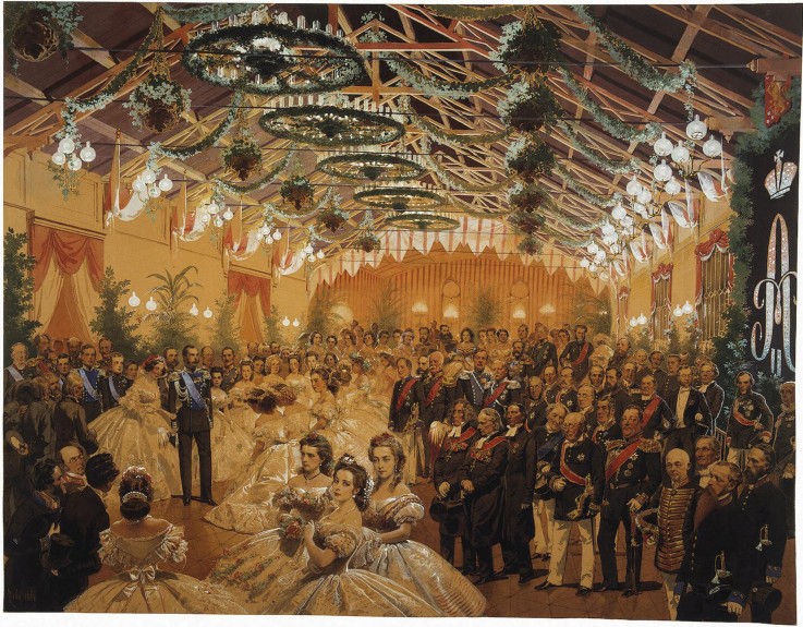 Ball in Honour of Alexander II Arranged in Helsingfors in September 1863 on the Premises of the Rail od Mihaly von Zichy