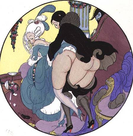 Teacher Assaulting His Pupil, plate 26 from The Pleasures of Eros od Mihaly von Zichy