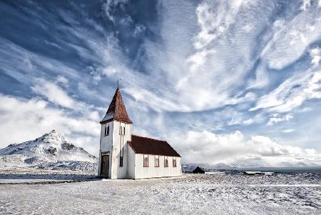 Hellnar Chuch in Spring