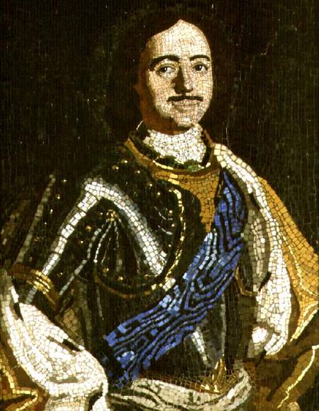 Portrait of Peter I od Mikhail Vasilievich Lomonosov