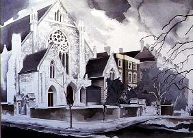 The Grey Nonconformist Church, 1998 (w/c on paper) 