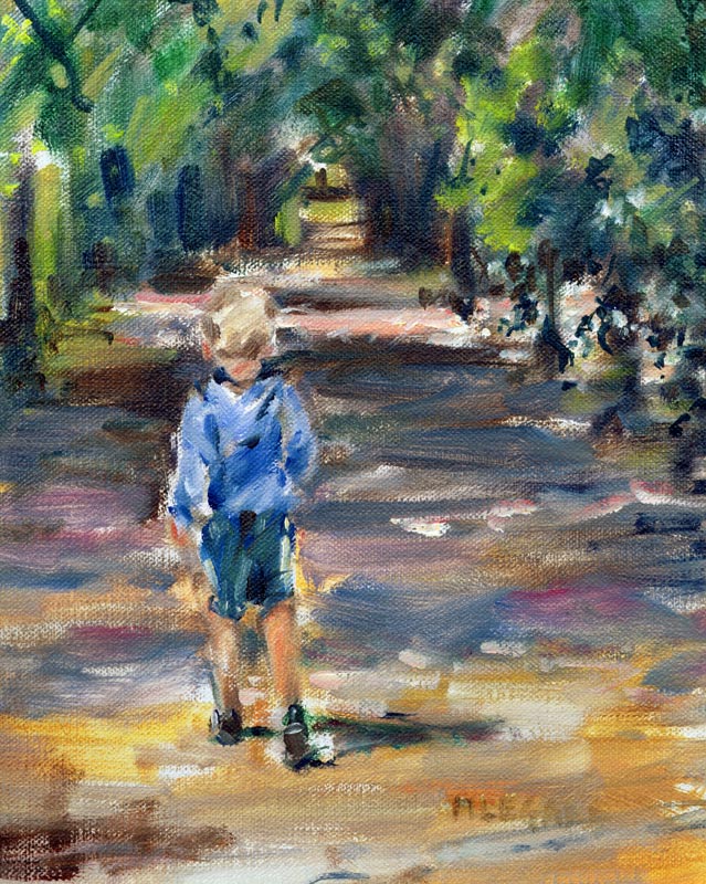 Going for a Walk (oil on canvas)  od Miranda  Legard