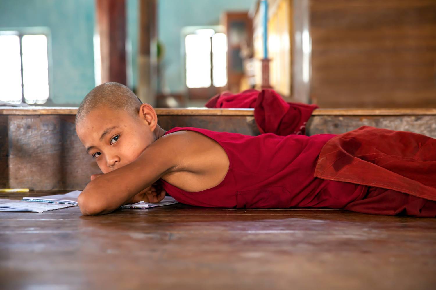 Buddhistischer Mönch in Myanmar, Asien od Miro May