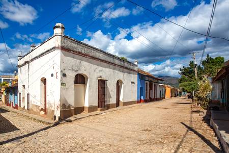 Crossroads in Trinidad, Cuba, House in Kuba