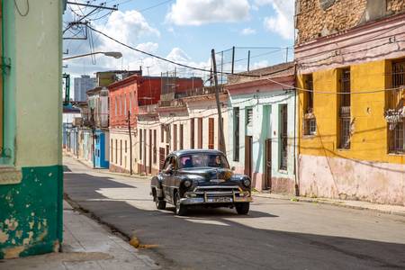 Street in Havana, Cuba. Oldtimer in Havanna, Kuba