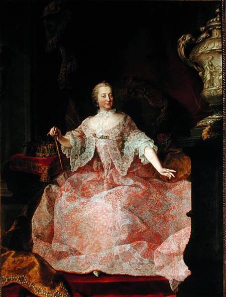 Empress Maria-Theresa (1717-80) od Mytens (Schule)