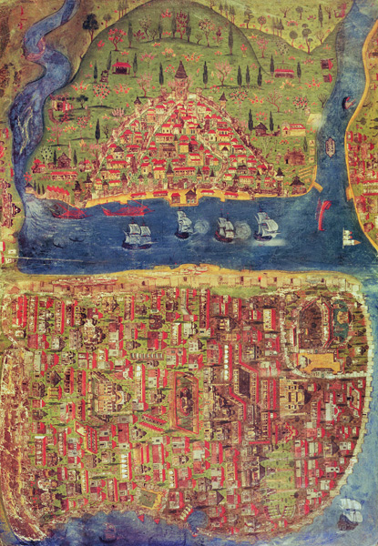 IUK T.5964 View of Istanbul od Nasuh (Matraki) Al-Silahi