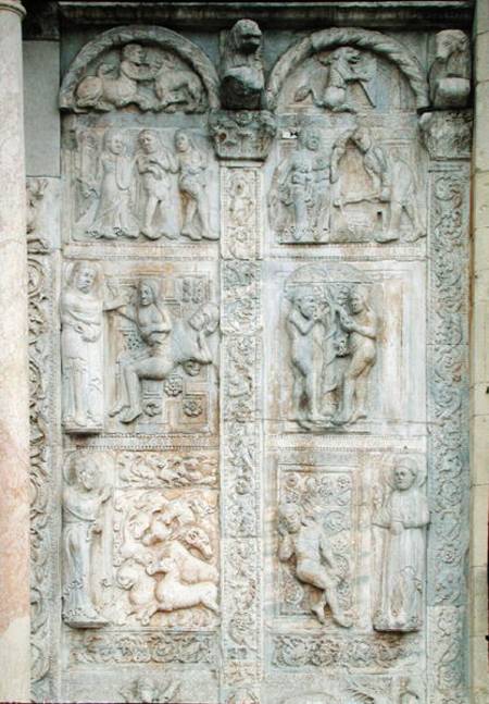 The story of Adam and Eve, from the south side of the west porch od Nicholaus