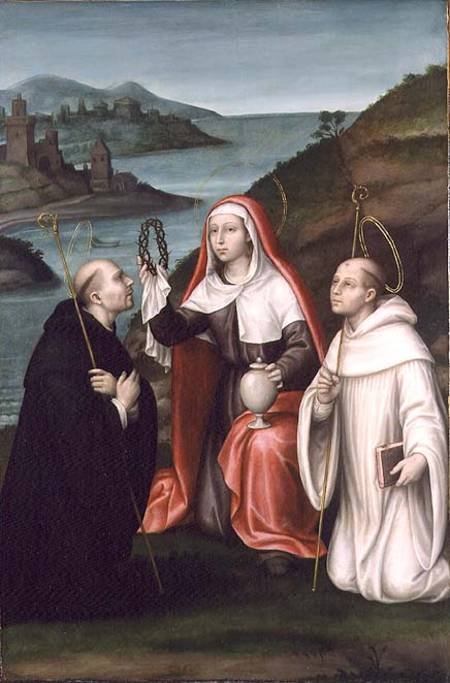 St. Mary Magdalene with St. Dominic and St. Bernard od Nicolas Borras
