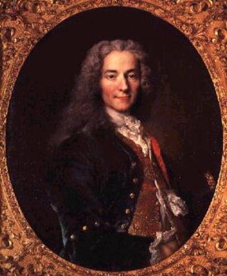 Portrait of Voltaire (1694-1778) aged 23 od Nicolas de Largilliere