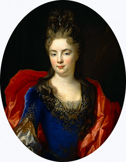 Portrait of Anne-Genevieve of Levis-Ventadour, Princess of Rohan od Nicolas de Largilliere
