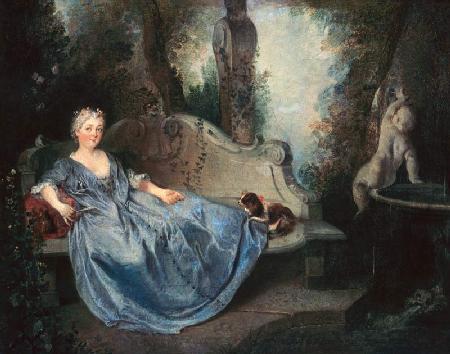 A Lady in a garden