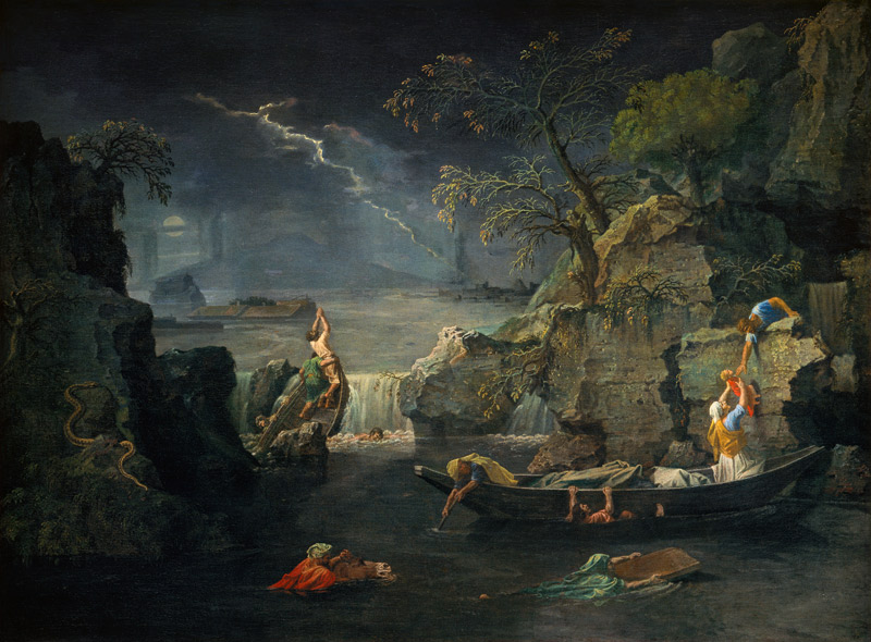 The winter (or: The Flood) od Nicolas Poussin