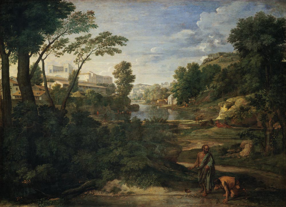 Countryside with Diogenes. od Nicolas Poussin