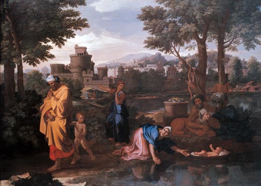 Die Aussetzung des Moses od Nicolas Poussin
