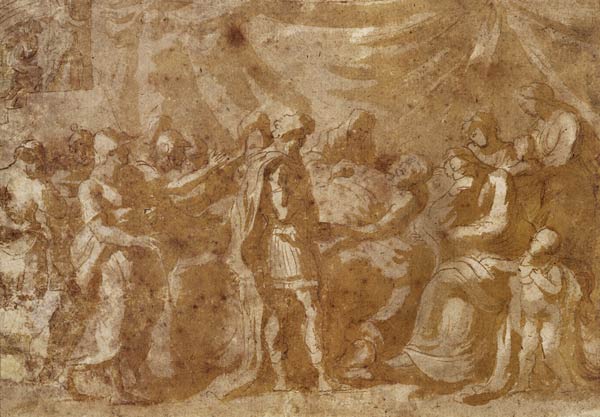 Study for the Death of Germanicus od Nicolas Poussin