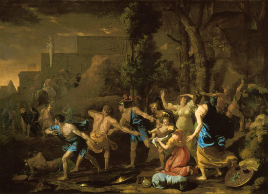 The Saving of the Infant Pyrrhus od Nicolas Poussin