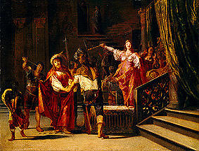 Semiramis lets her spouse. the king Ninus, kill od Nicolaus Knüpfer