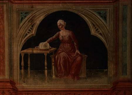 Lady in Waiting, after Giotto od Nicolo & Stefano da Ferrara Miretto