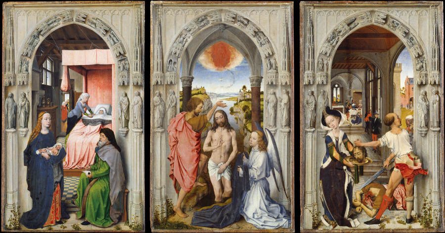St. John Altarpiece (after Rogier van der Weyden) od Niederländischer Meister um 1510